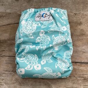 Lalabye Baby, one size cloth diapers reusable. one print only. *USED*